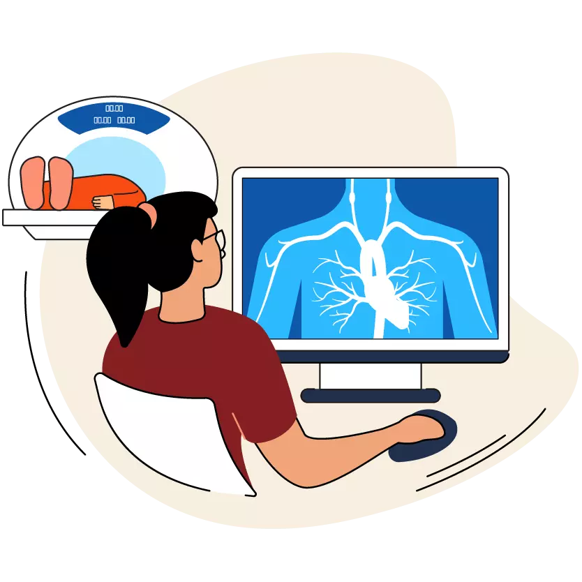 Icon of eyeglasses and an hour glass.