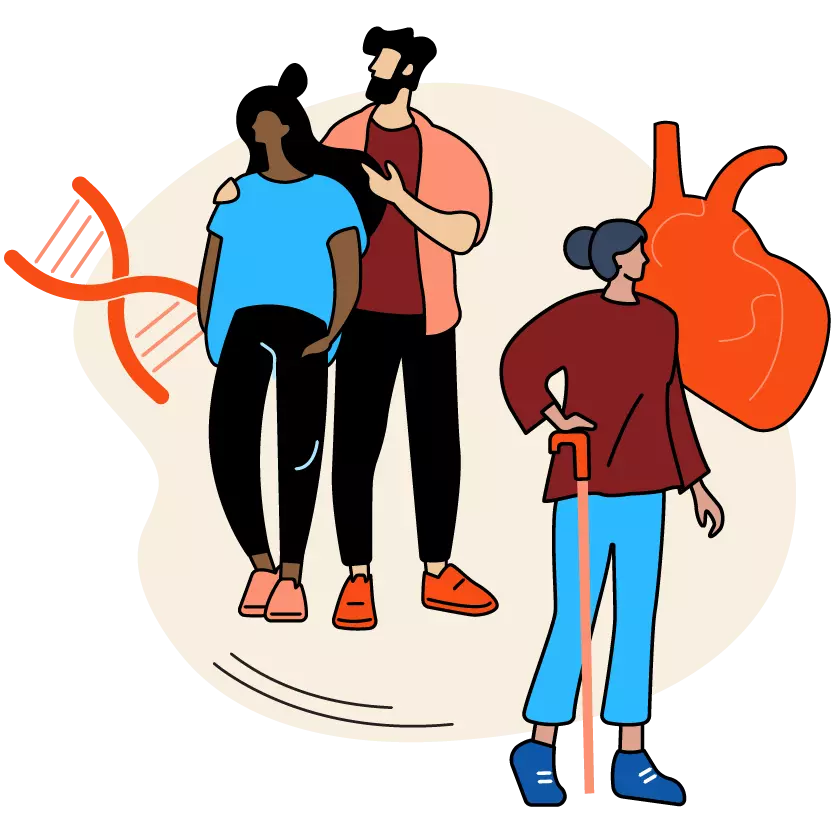 Icon of eyeglasses and an hour glass.