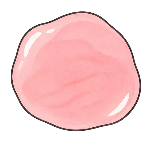 Pink mastectomy drain fluid illustration